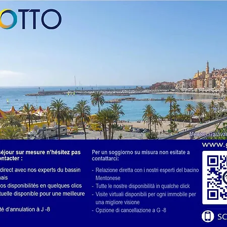 Avec Mezzanine, Face Mer, Wi-fi, Proche - Fr-1-196-289 Apartmán Menton